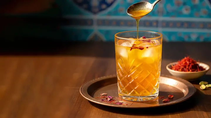 Sharbate Zaferon (Saffron Cold Drink)